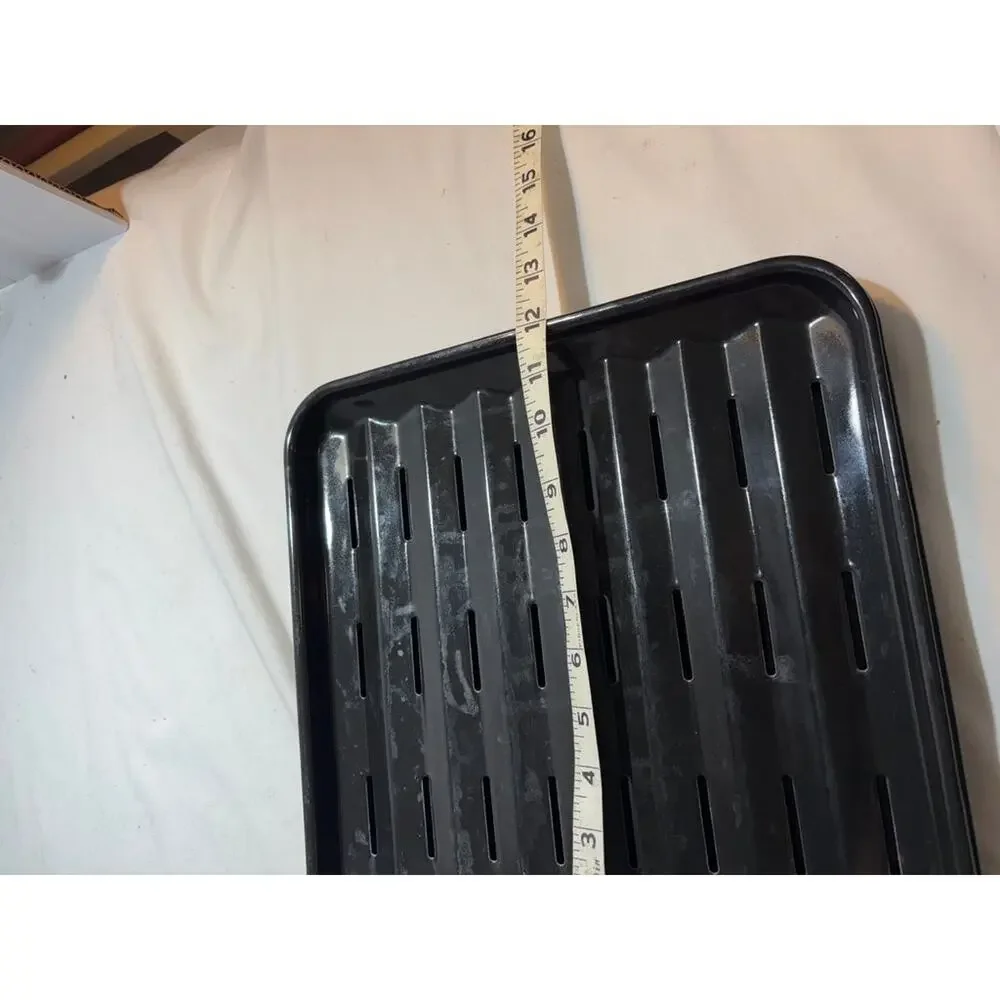 Vintage Metal Roasting Pan with Drip Tray